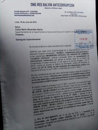 sunedu carta