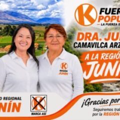 DOCTORA JULIA CAMAVILCA FAVORITA A GANAR GOBERNACIÓN DE JUNÍN POR EL PARTIDO DE KEIKO FUJIMORI: